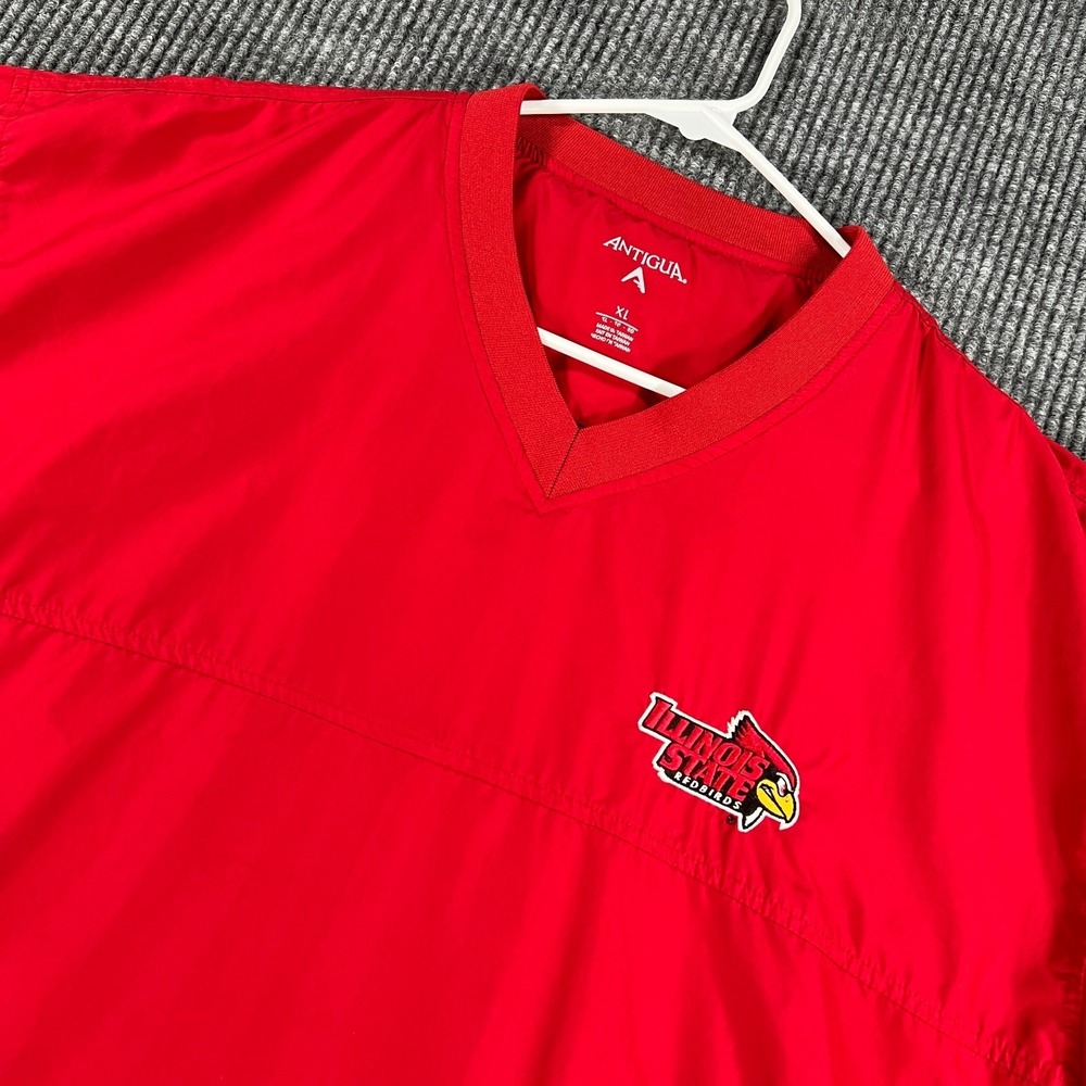 Illinois State Redbirds Pullover Jacket Windbreaker Mens XL Extra‎ Large NCAA